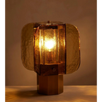 HAND-BLOWN AMBER GLASS TABLE LAMP | CLHBNMS05