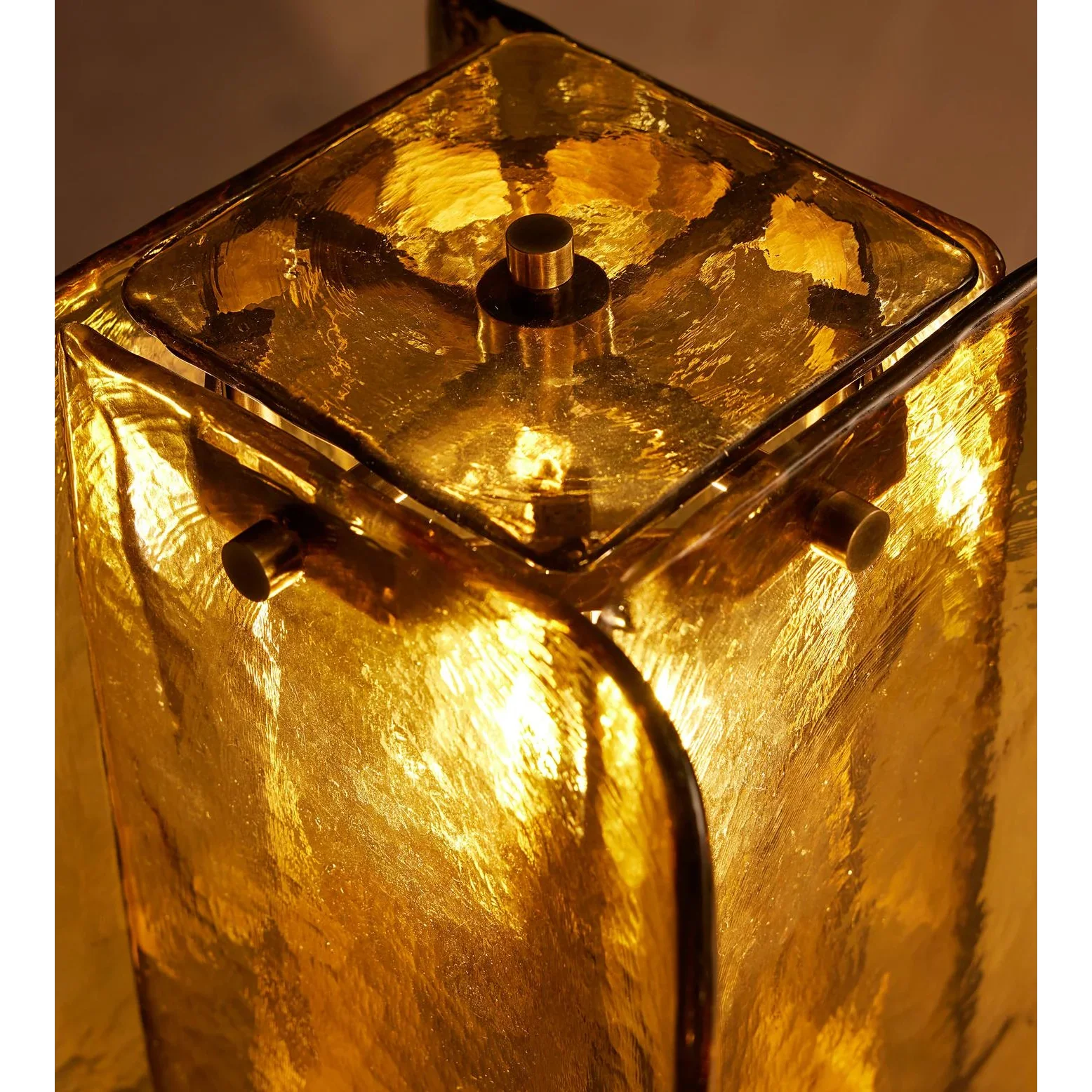 HAND-BLOWN AMBER GLASS TABLE LAMP | CLHBNMS05