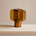 HAND-BLOWN AMBER GLASS TABLE LAMP | CLHBNMS05