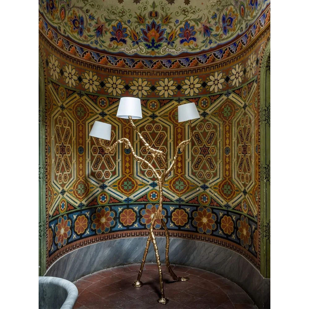 HAND-CAST BRONZE SCULPTURAL FLOOR LAMP | CLPSO05F