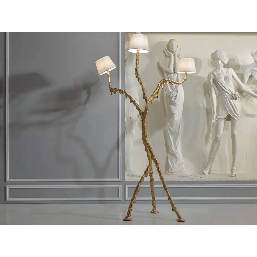 HAND-CAST BRONZE SCULPTURAL FLOOR LAMP | CLPSO05F