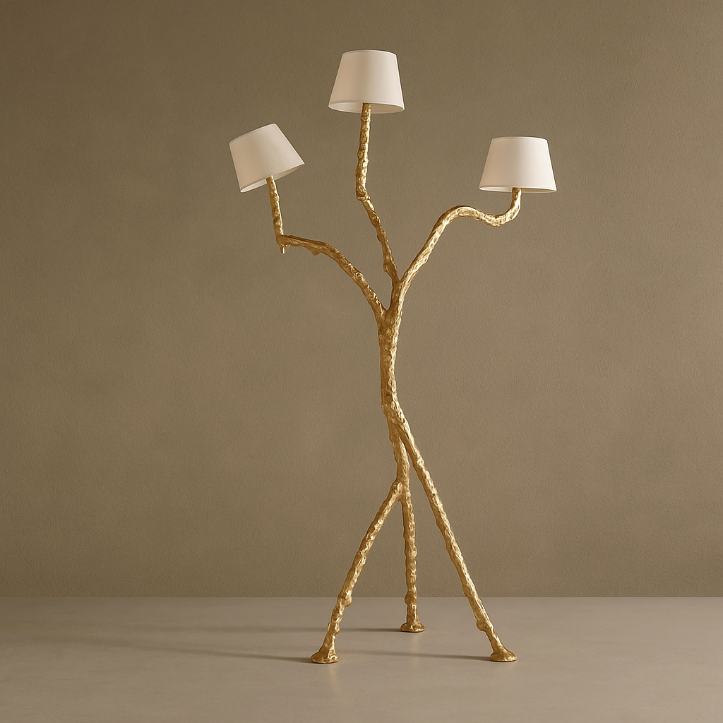 HAND-CAST BRONZE SCULPTURAL FLOOR LAMP | CLPSO05F