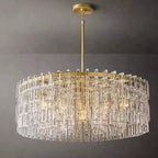 HAND-CUT CRYSTAL DRUM CHANDELIER | CLHUYL0251