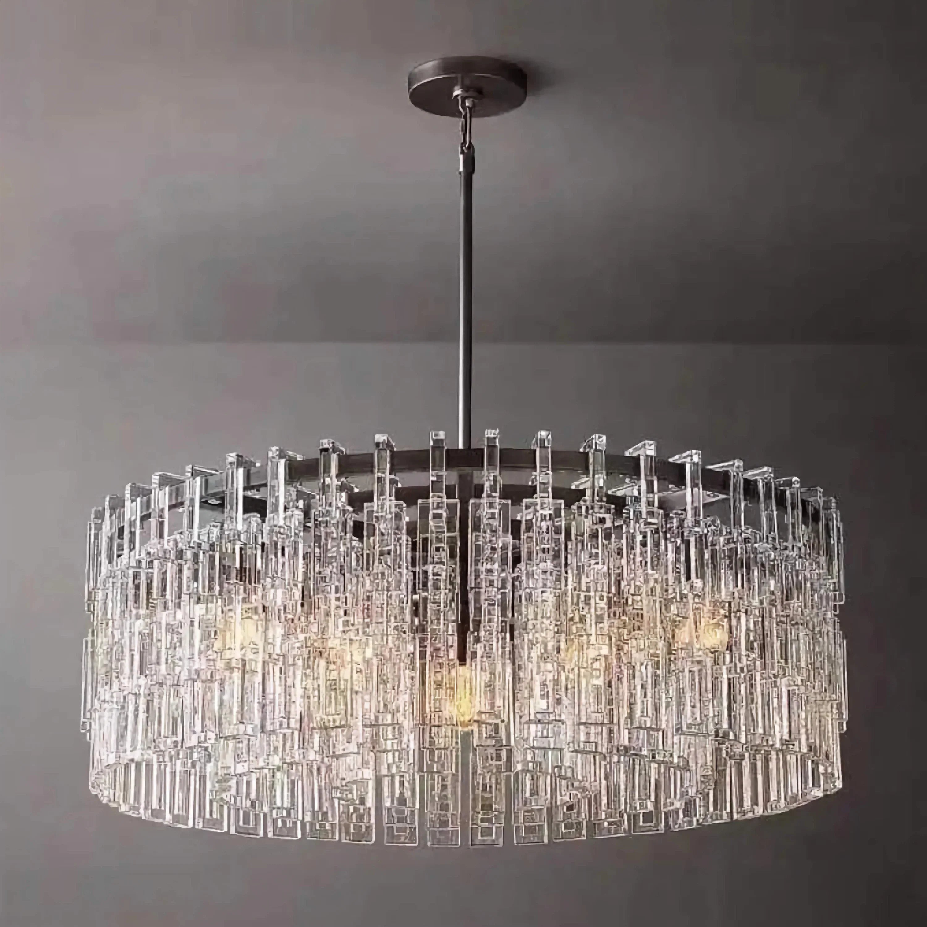 HAND-CUT CRYSTAL DRUM CHANDELIER | CLHUYL0251