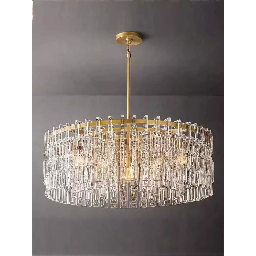 HAND-CUT CRYSTAL DRUM CHANDELIER | CLHUYL0251