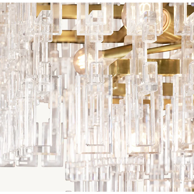 HAND-CUT CRYSTAL RECTANGULAR CHANDELIER | CLHUYL0250
