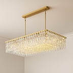 HAND-CUT CRYSTAL RECTANGULAR CHANDELIER | CLHUYL0250