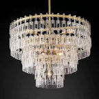 HAND-CUT CRYSTAL TIERED CHANDELIER | CLHUYL0250