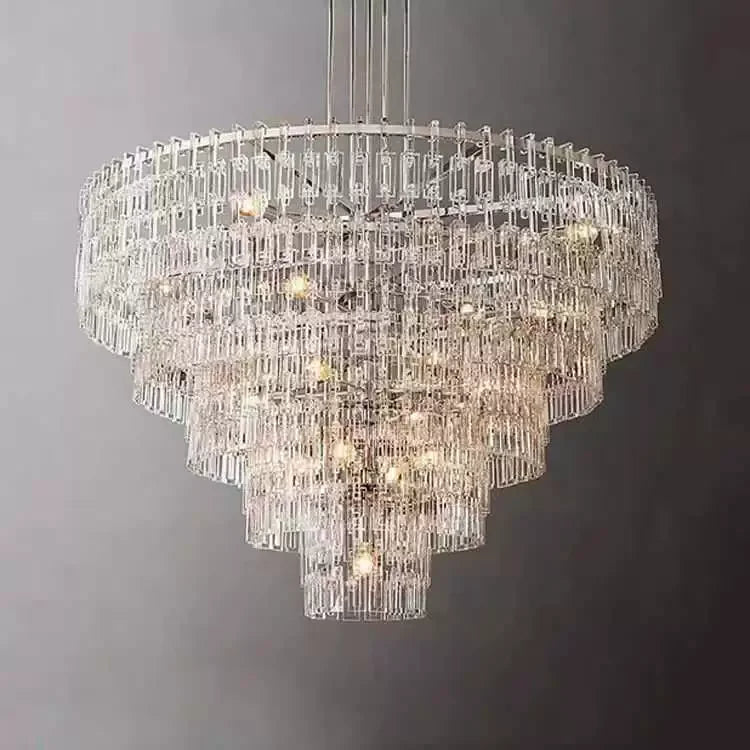 HAND-CUT CRYSTAL TIERED CHANDELIER | CLHUYL0250