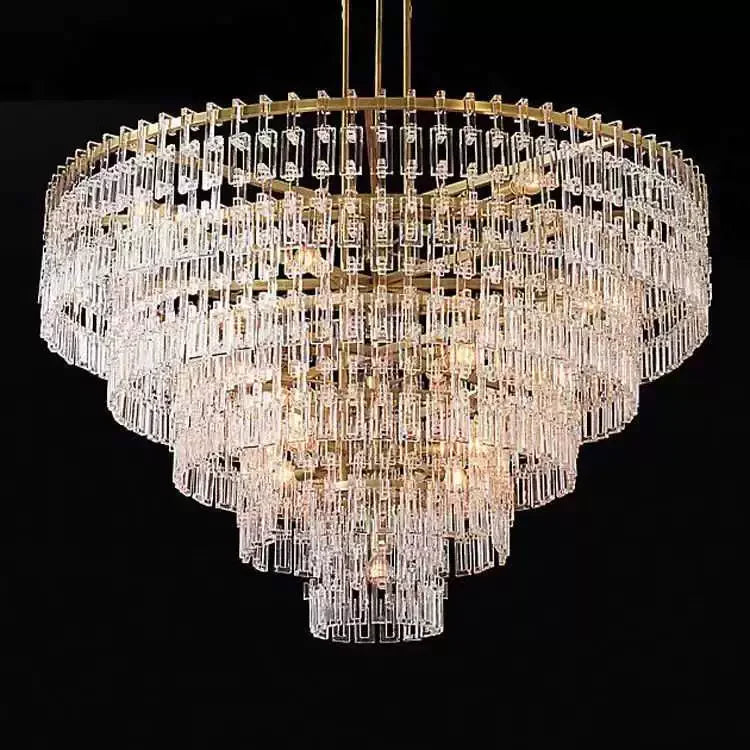 HAND-CUT CRYSTAL TIERED CHANDELIER | CLHUYL0250
