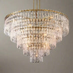 HAND-CUT CRYSTAL TIERED CHANDELIER | CLHUYL0250