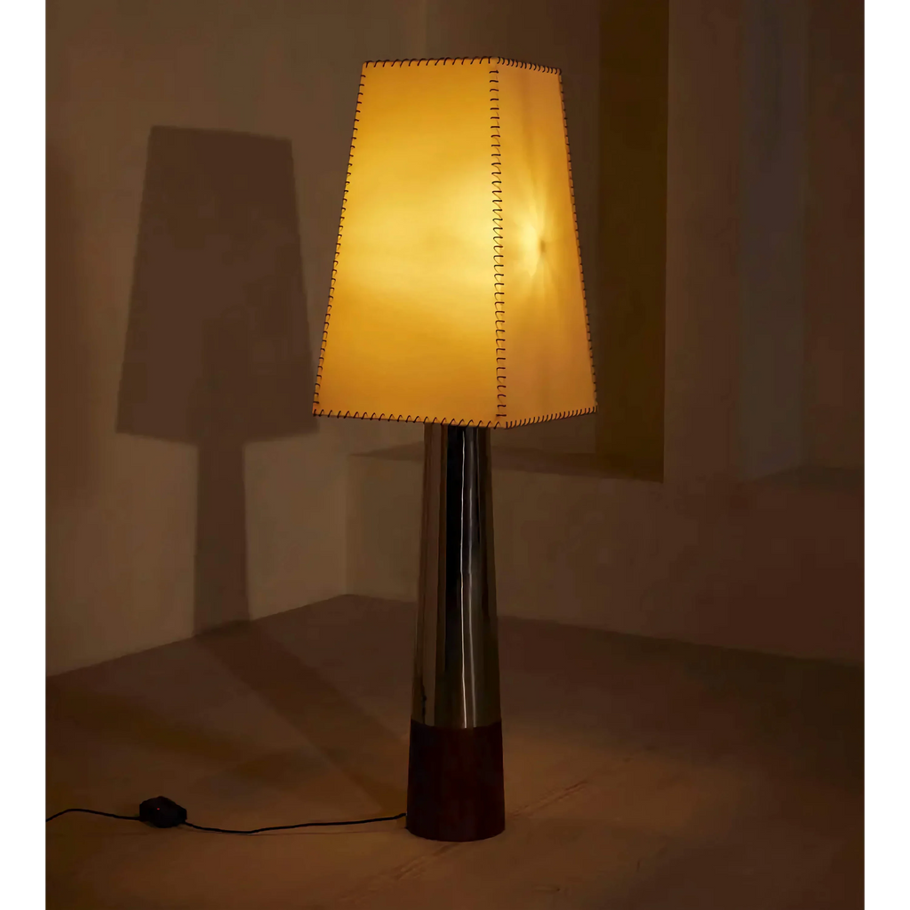 HAND-STITCHED FABRIC SHADE FLOOR LAMP | CLKPUO15
