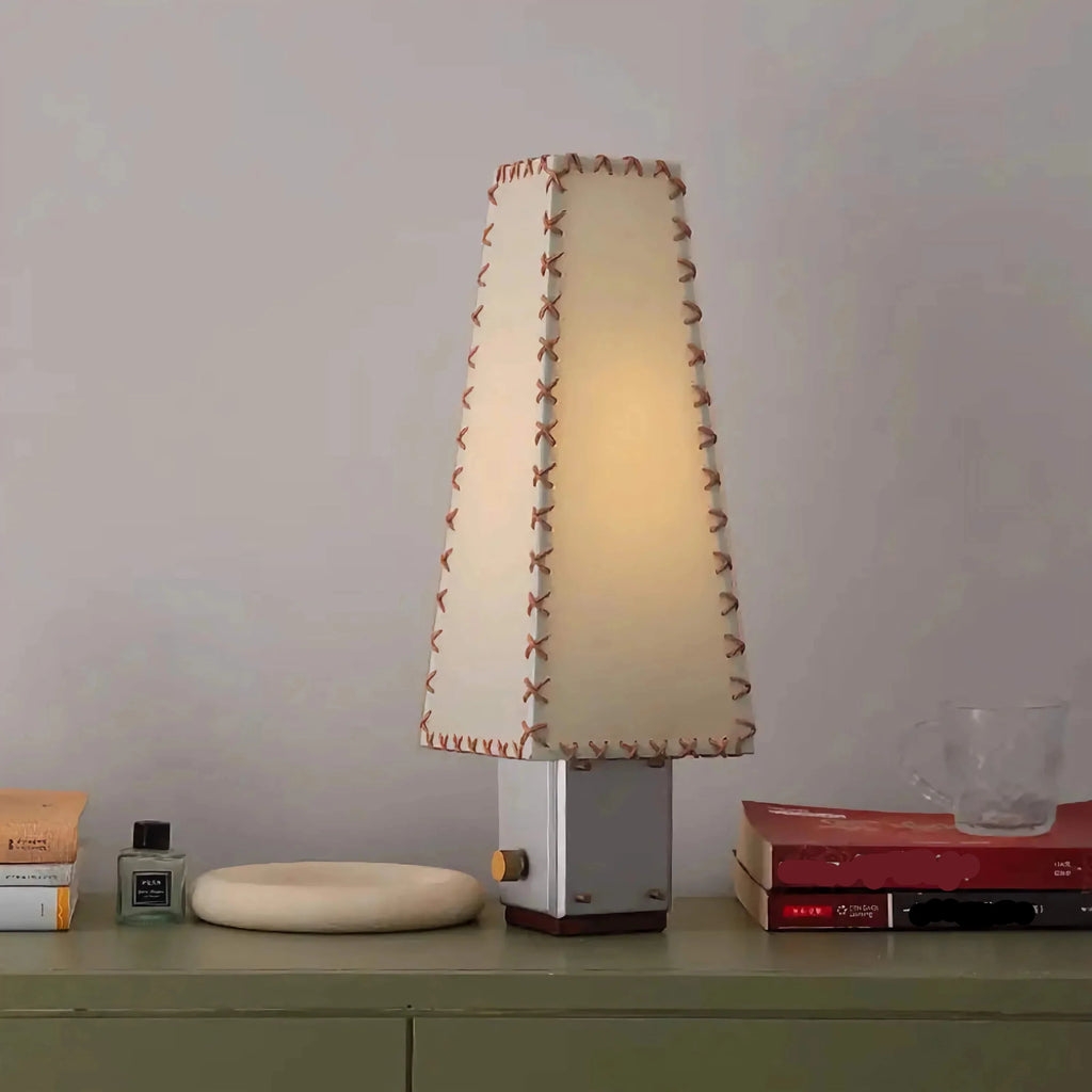 HAND-STITCHED FABRIC TABLE LAMP | CLOPSS045