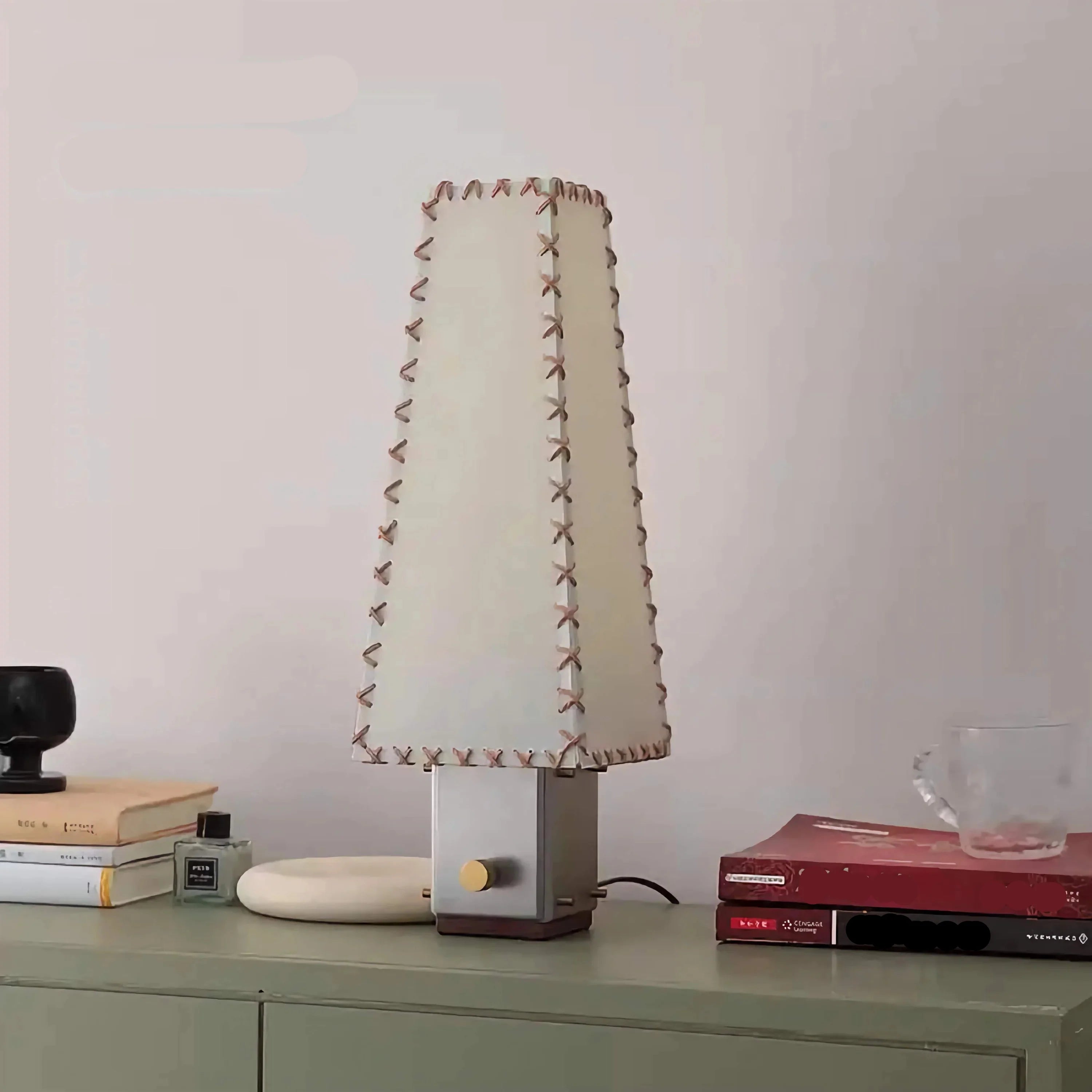 HAND-STITCHED FABRIC TABLE LAMP | CLOPSS045