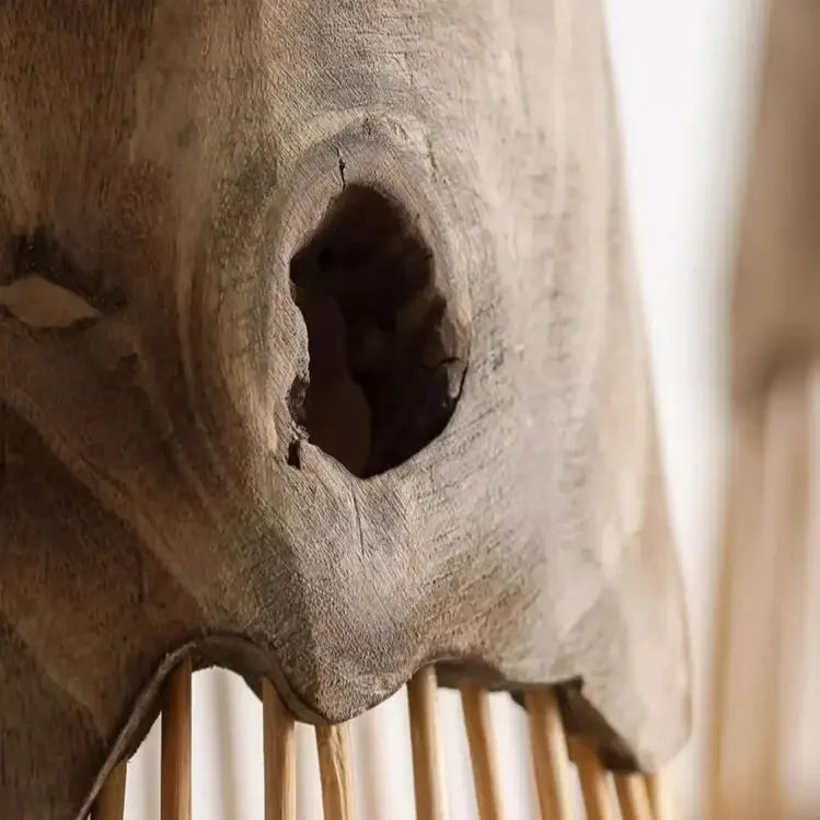 HANDCRAFTED JAPANESE-STYLE WOOD FLOOR LAMP | DESIGN 8520147DR