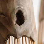 HANDCRAFTED JAPANESE-STYLE WOOD FLOOR LAMP | DESIGN 8520147DR