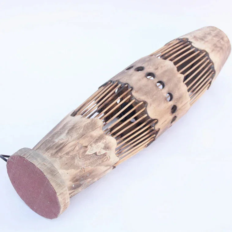 HANDCRAFTED JAPANESE-STYLE WOOD FLOOR LAMP | DESIGN 8520147DR