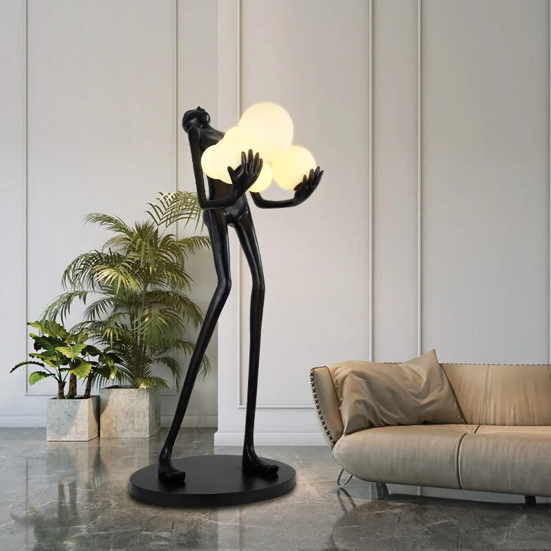 HANDCRAFTED MAN FIGURE SCULPTURE LAMP | CL541232