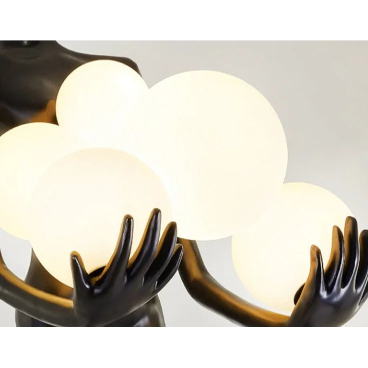 HANDCRAFTED MAN FIGURE SCULPTURE LAMP | CL541232