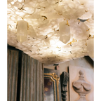 HANDCRAFTED MARBLE & GOLD CHANDELIER | CLDTP8550Z