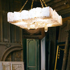 HANDCRAFTED MARBLE & GOLD CHANDELIER | CLDTP8550Z
