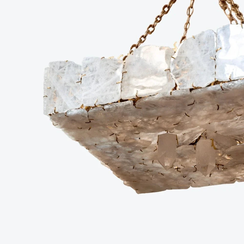 HANDCRAFTED MARBLE & GOLD CHANDELIER | CLDTP8550Z