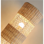 HANDCRAFTED RATTAN LAMP COLLECTION : TABLE & FLOOR LAMP