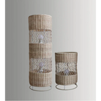 HANDCRAFTED RATTAN LAMP COLLECTION : TABLE & FLOOR LAMP
