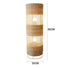 HANDCRAFTED RATTAN LAMP COLLECTION : TABLE & FLOOR LAMP