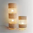 HANDCRAFTED RATTAN LAMP COLLECTION : TABLE & FLOOR LAMP