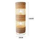 HANDCRAFTED RATTAN LAMP COLLECTION : TABLE & FLOOR LAMP