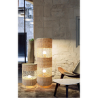 HANDCRAFTED RATTAN LAMP COLLECTION : TABLE & FLOOR LAMP
