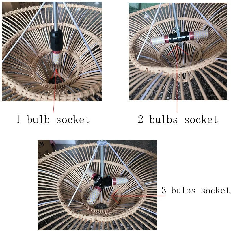 HANDCRAFTED WICKER PENDANT LIGHTING