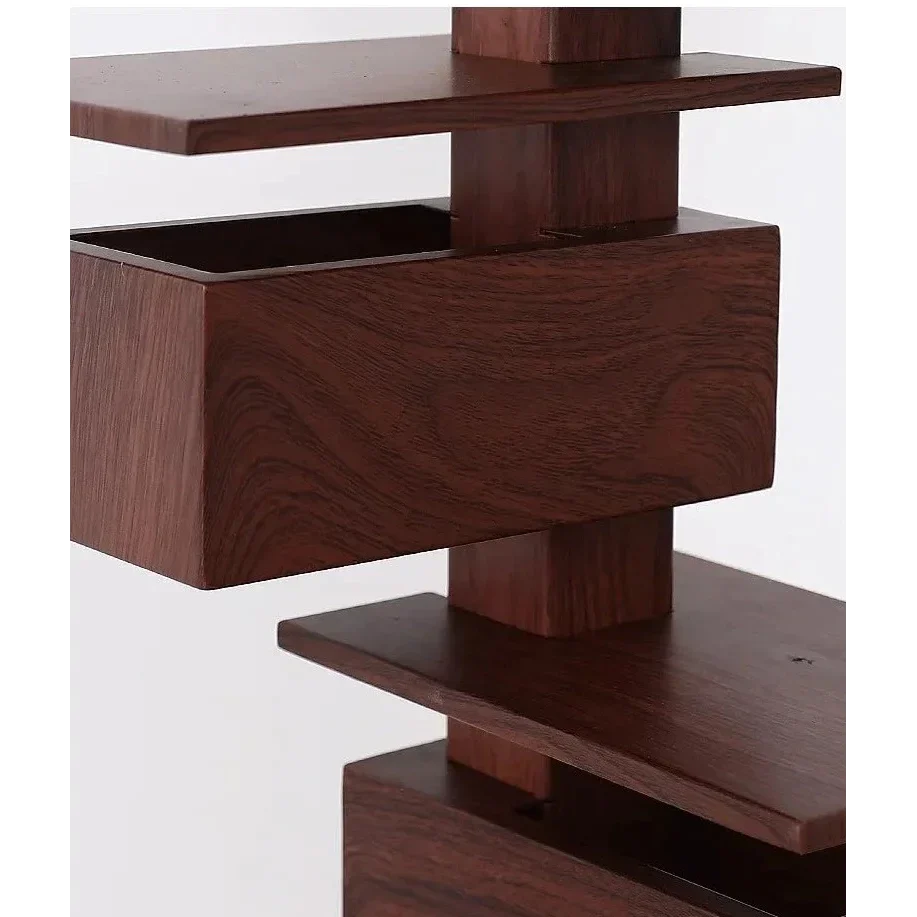 HANDCRAFTED WOOD & IRON FLOOR LAMP SALITA FLOOR LAMPS