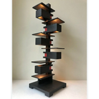 HANDCRAFTED WOOD & IRON FLOOR LAMP SALITA FLOOR LAMPS