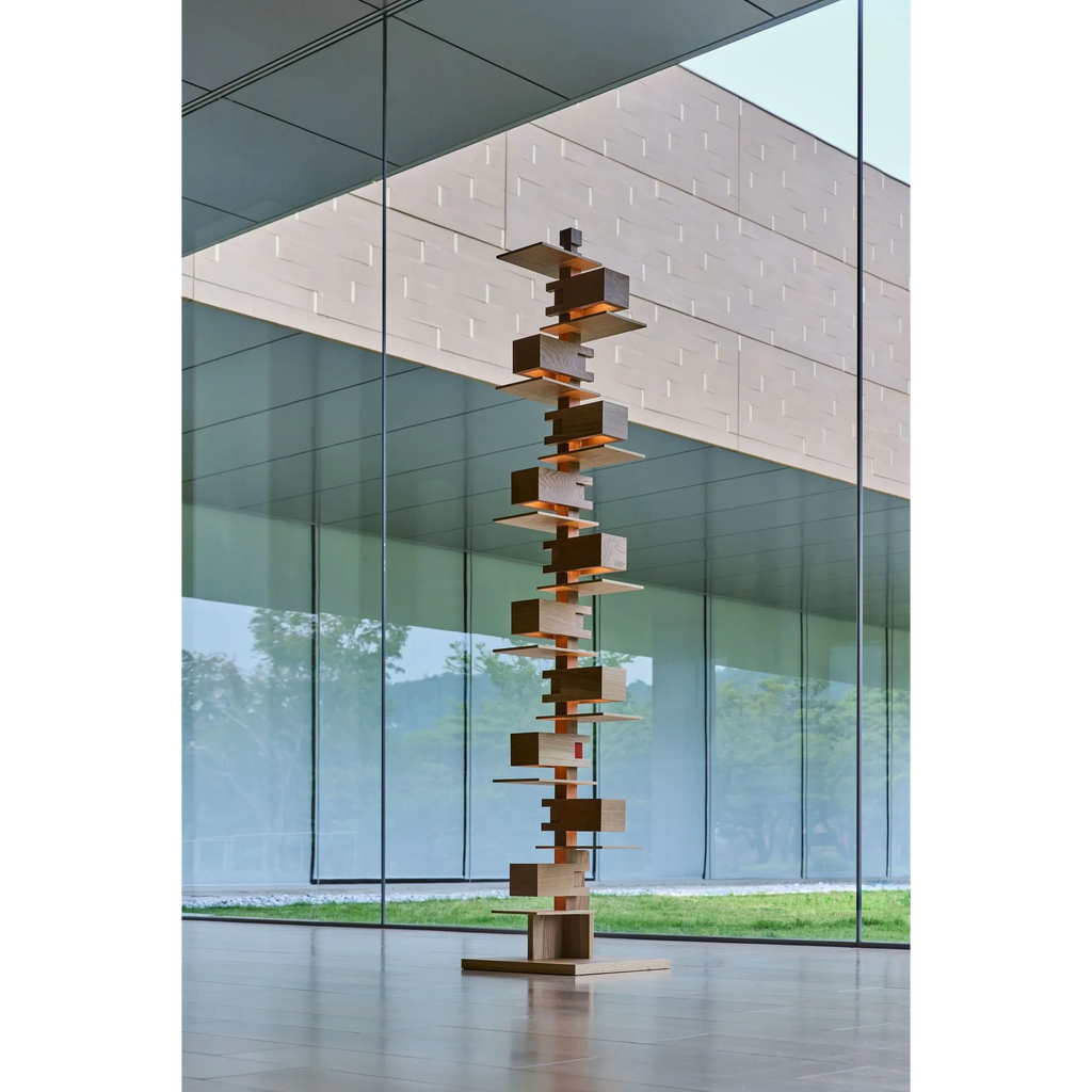 HANDCRAFTED WOOD & IRON FLOOR LAMP SALITA FLOOR LAMPS