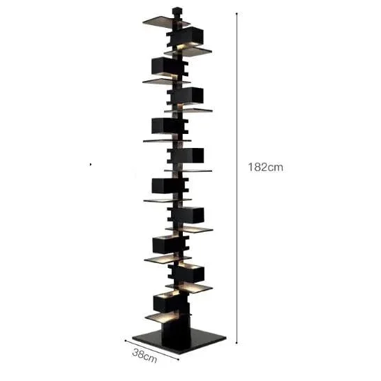 HANDCRAFTED WOOD & IRON FLOOR LAMP SALITA FLOOR LAMPS