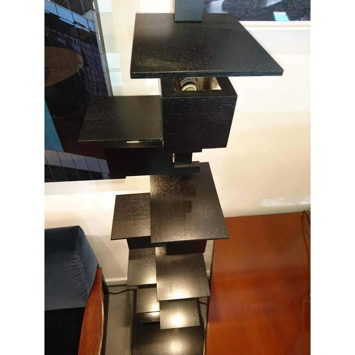 HANDCRAFTED WOOD & IRON FLOOR LAMP SALITA FLOOR LAMPS