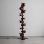 HANDCRAFTED WOOD & IRON FLOOR LAMP SALITA FLOOR LAMPS