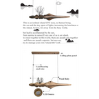 HANDCRAFTED WOOD LANDSCAPE CEILING LAMPS | CL5685696