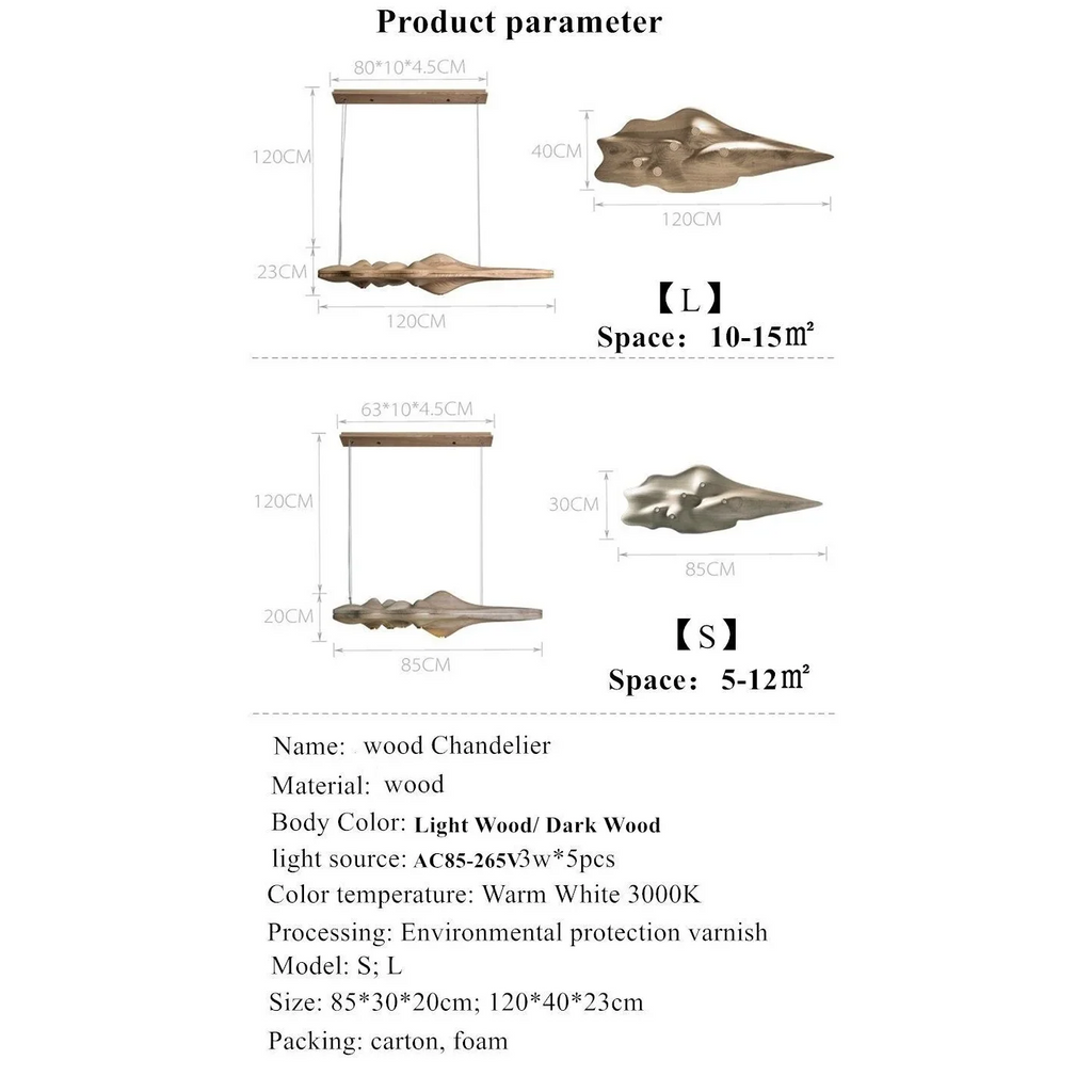 HANDCRAFTED WOOD LANDSCAPE CEILING LAMPS | CL5685696