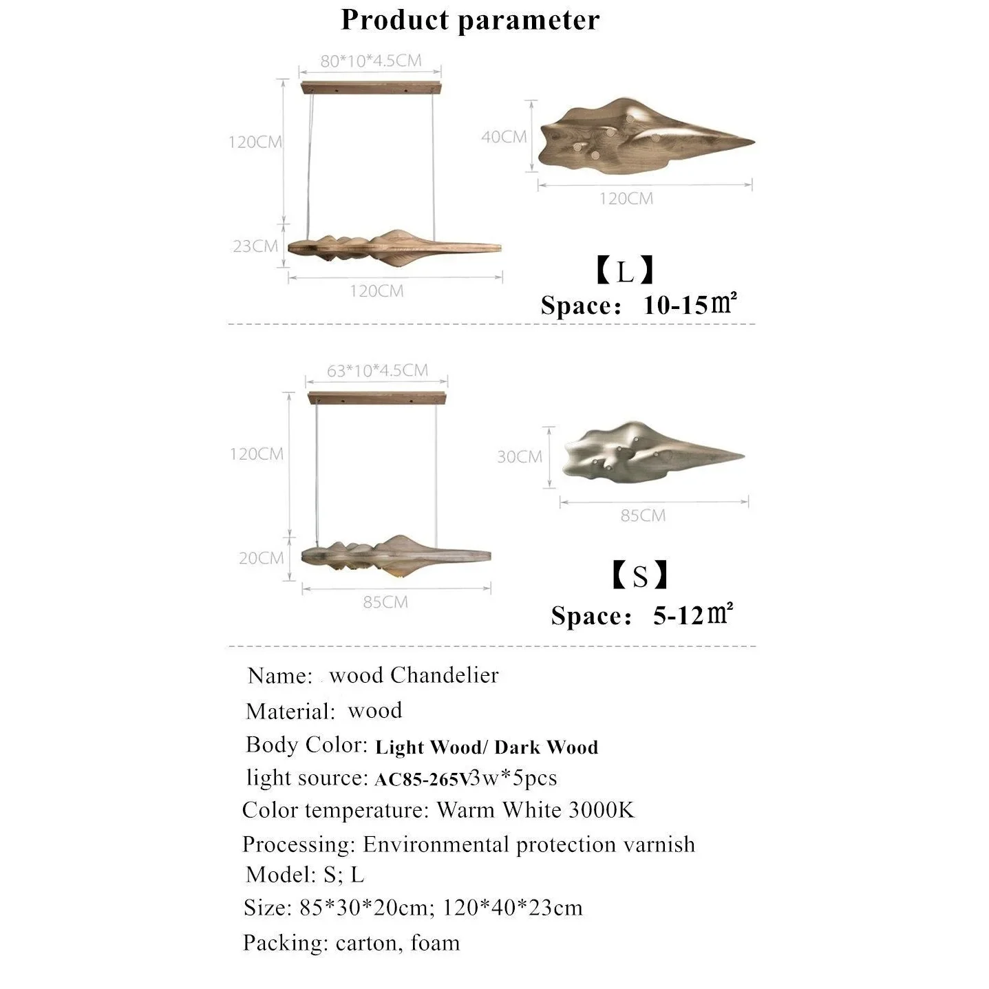 HANDCRAFTED WOOD LANDSCAPE CEILING LAMPS | CL5685696