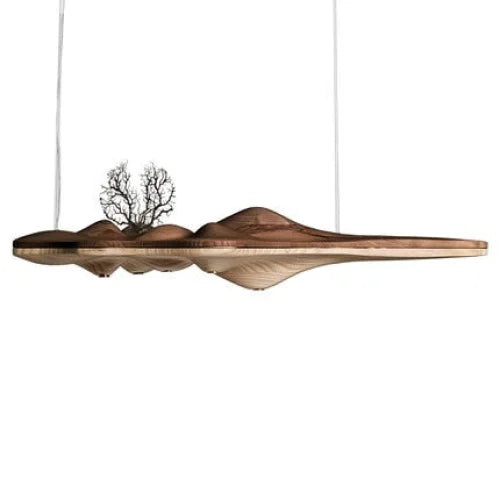 HANDCRAFTED WOOD LANDSCAPE CEILING LAMPS | CL5685696