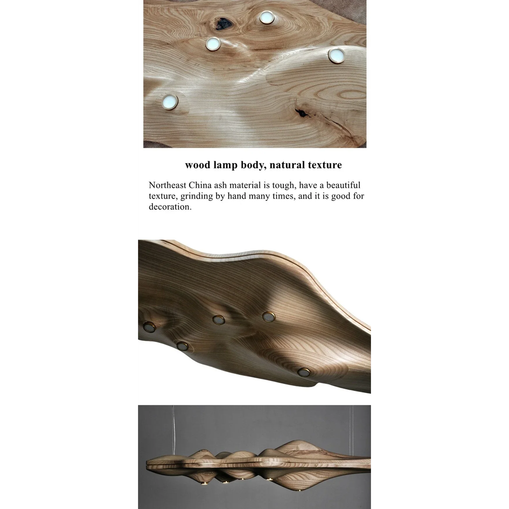 HANDCRAFTED WOOD LANDSCAPE CEILING LAMPS | CL5685696