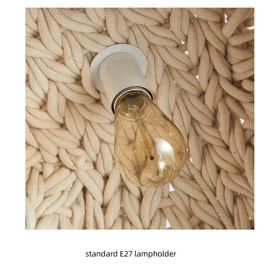 HANDMADE KNITTED ROPE PENDANT LIGHT | CLF5852025