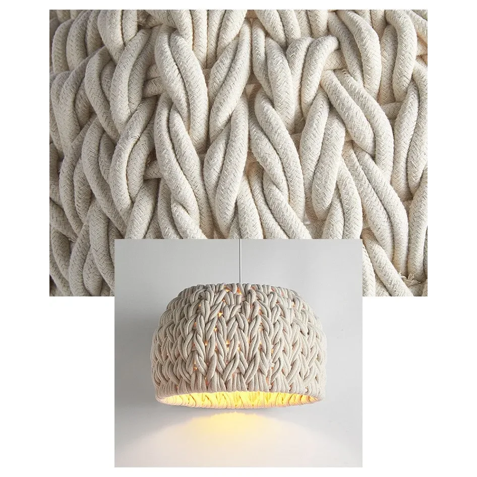 HANDMADE KNITTED ROPE PENDANT LIGHT | CLF5852025