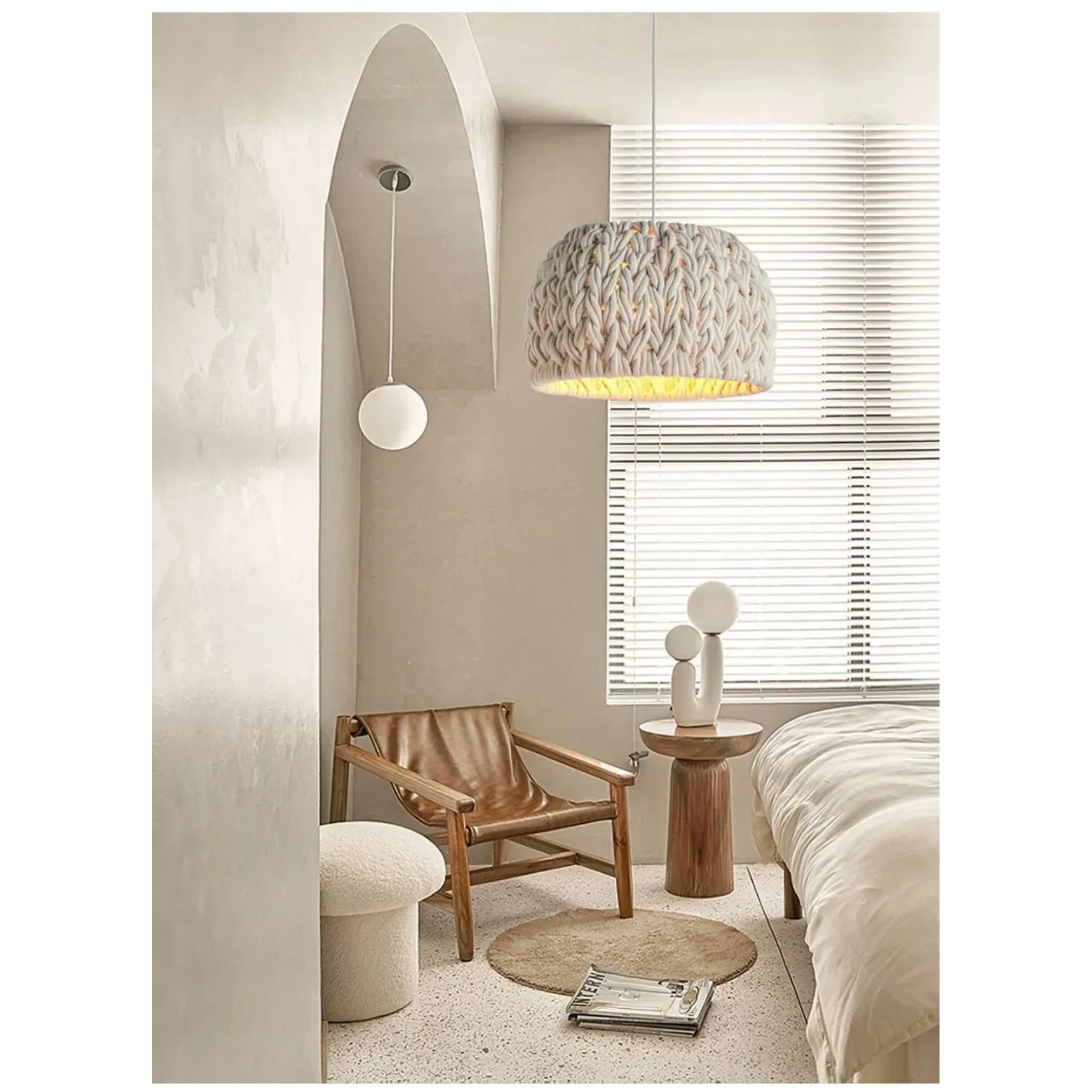 HANDMADE KNITTED ROPE PENDANT LIGHT | CLF5852025