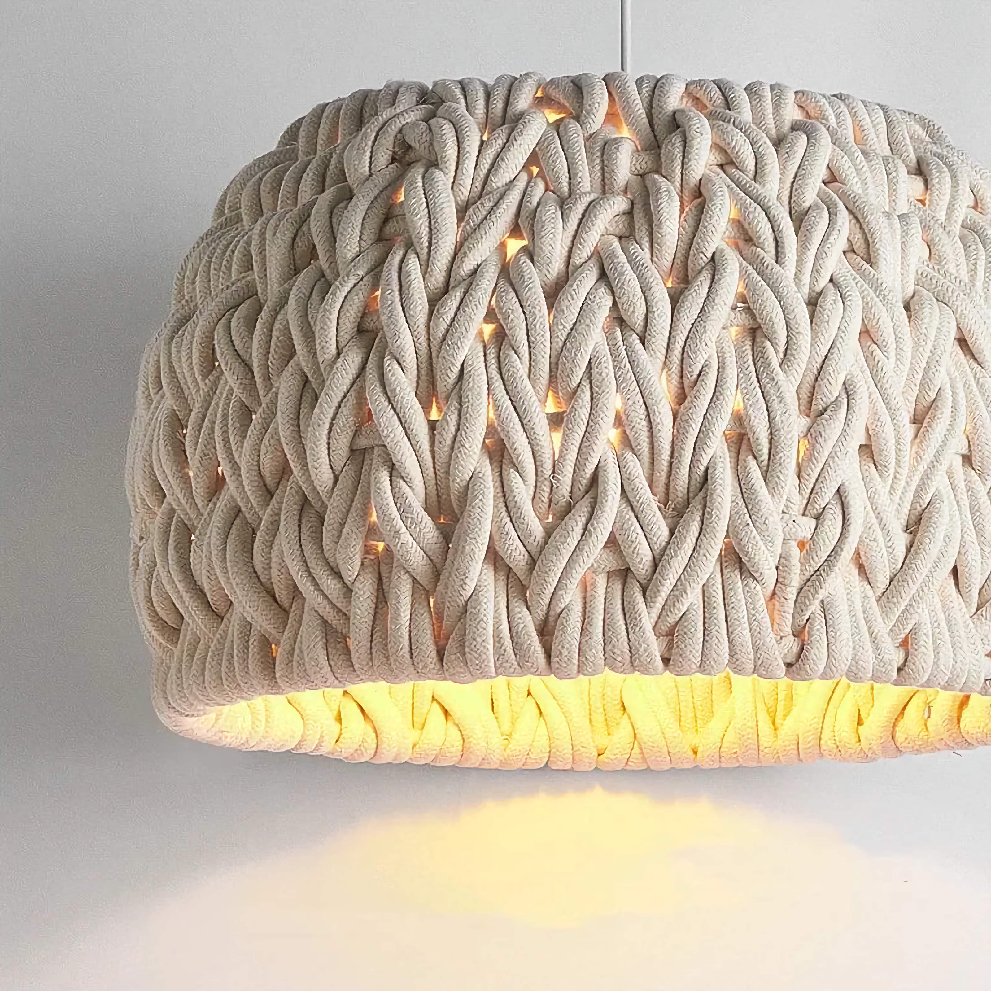HANDMADE KNITTED ROPE PENDANT LIGHT | CLF5852025