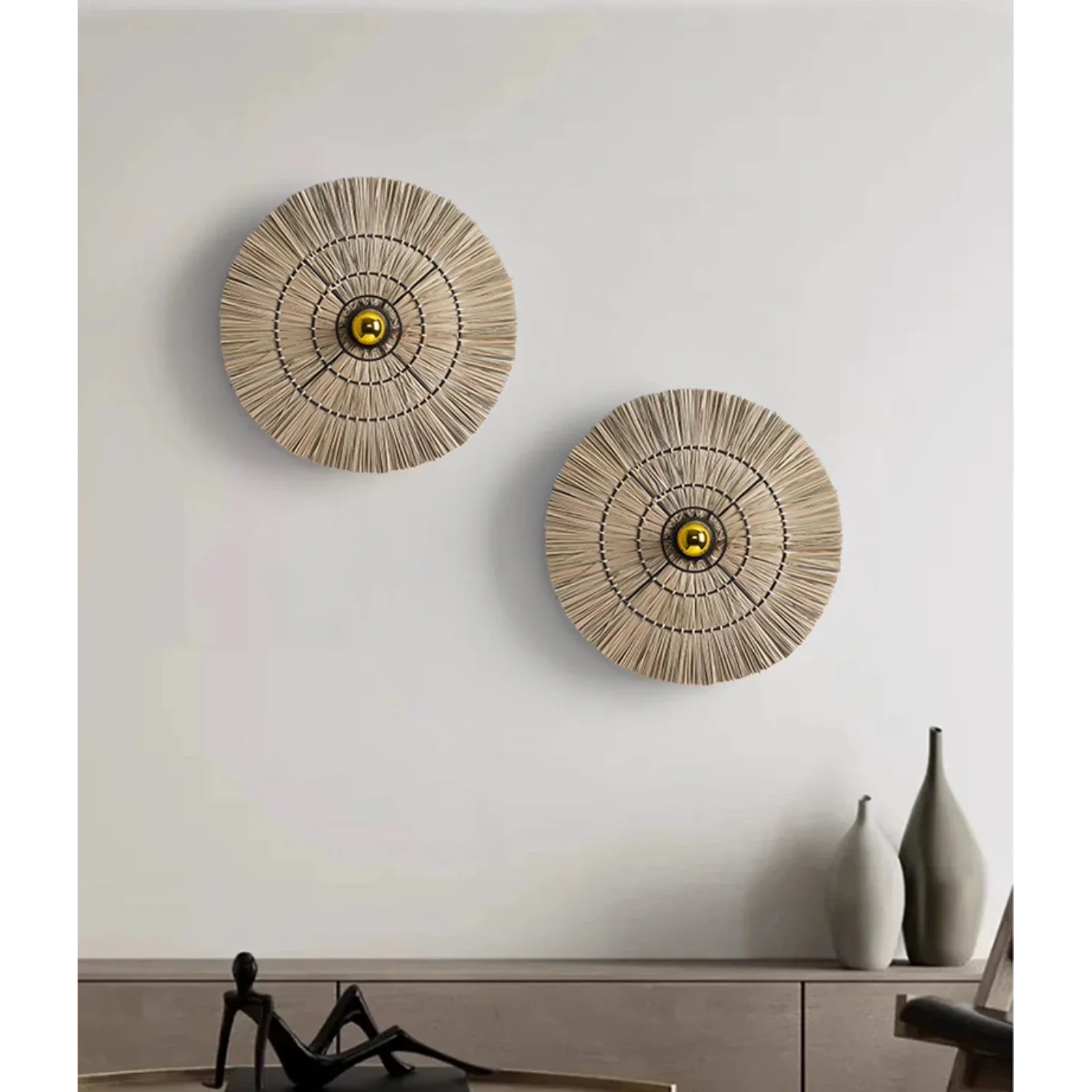 HANDMADE STRAW WALL LAMP | CLGT88520