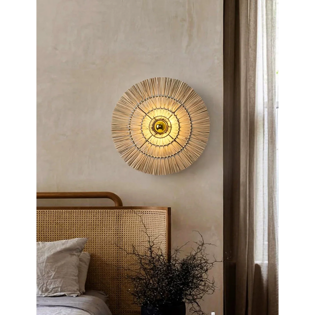 HANDMADE STRAW WALL LAMP | CLGT88520